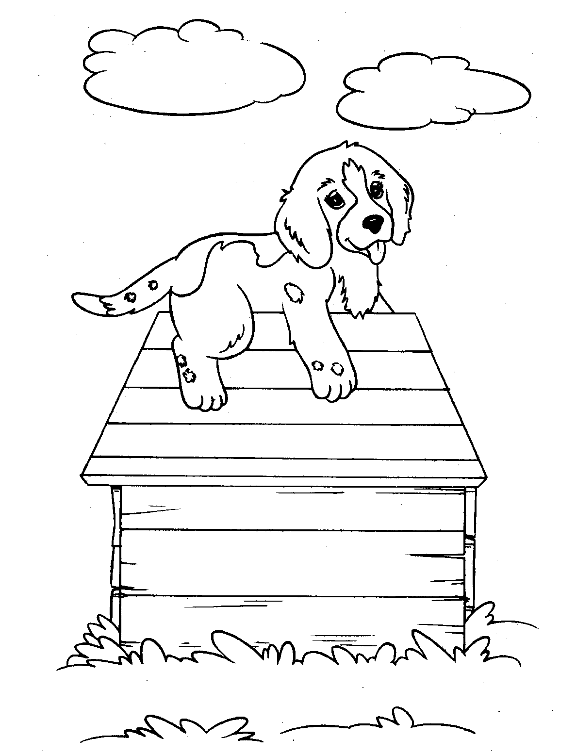 Free Printable House Coloring Pages For Kids Dog House Coloring