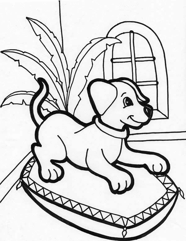 Free Printable Coloring Pages Baby Puppy - Coloring Home