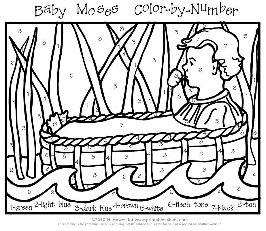 BABY COLORING MOSES PAGE Â« ONLINE COLORING