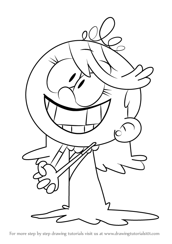 How to Draw Lola Loud from The Loud House step by step, learn ...