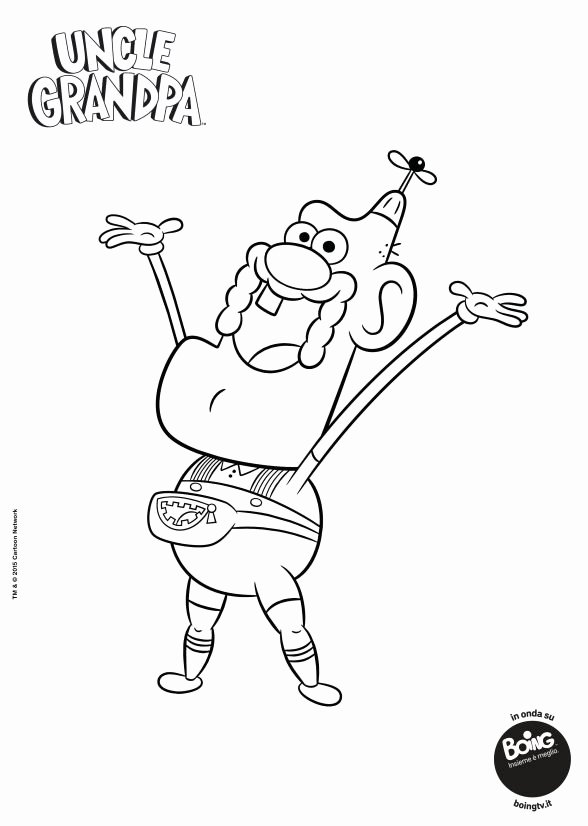 Uncle Grandpa Coloring Page Lovely 76 Best Uncle Grandpa Cle ...