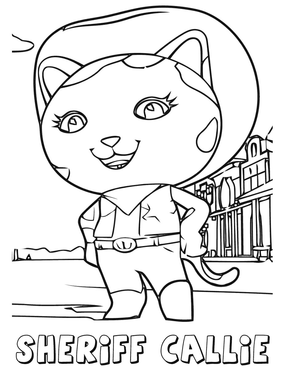 Download Sheriff Callie Wild West Coloring Pages | Coloring Pages To ... - Coloring Home