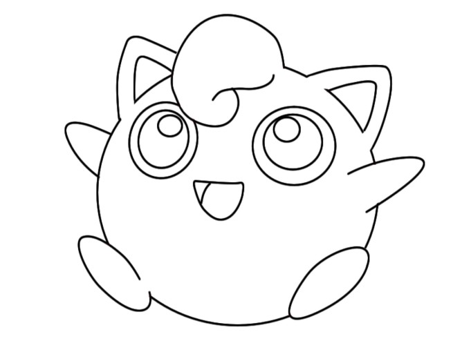 The best free Jigglypuff coloring page images. Download from ...