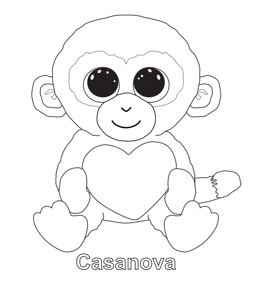 Beanie Boos Coloring Pages - Coloring Home