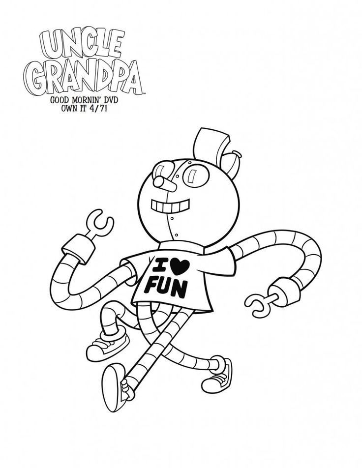 uncle grandpa coloring pages printable ...