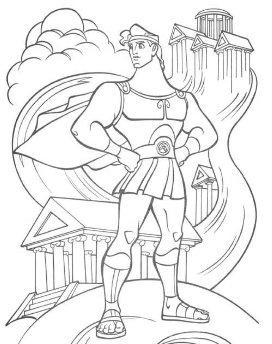 Printable Hercules Coloring Pages | Coloring Me