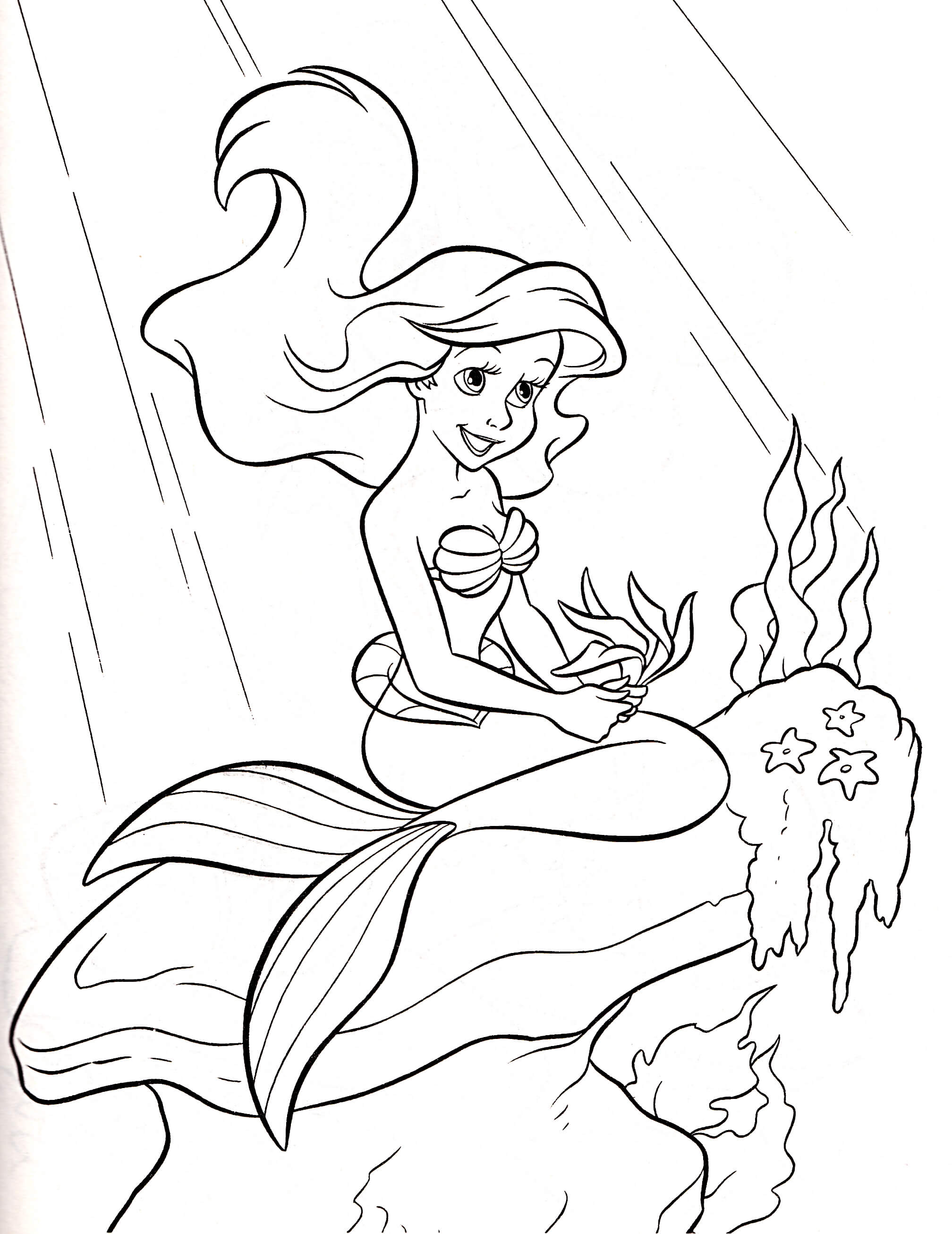 Free Coloring Pages Disney The Little Mermaid-2633 - Max Coloring
