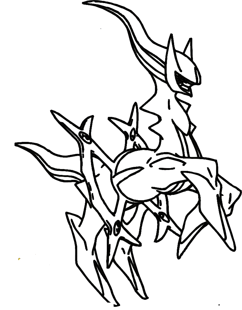 Arceus - Coloring Pages for Kids and for Adults