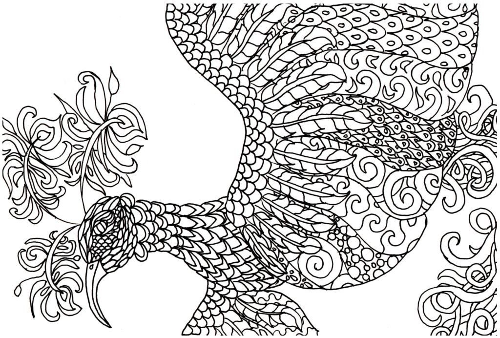 Coloring Pages: Free Adult Coloring Book Page – Fantasy Bird ...