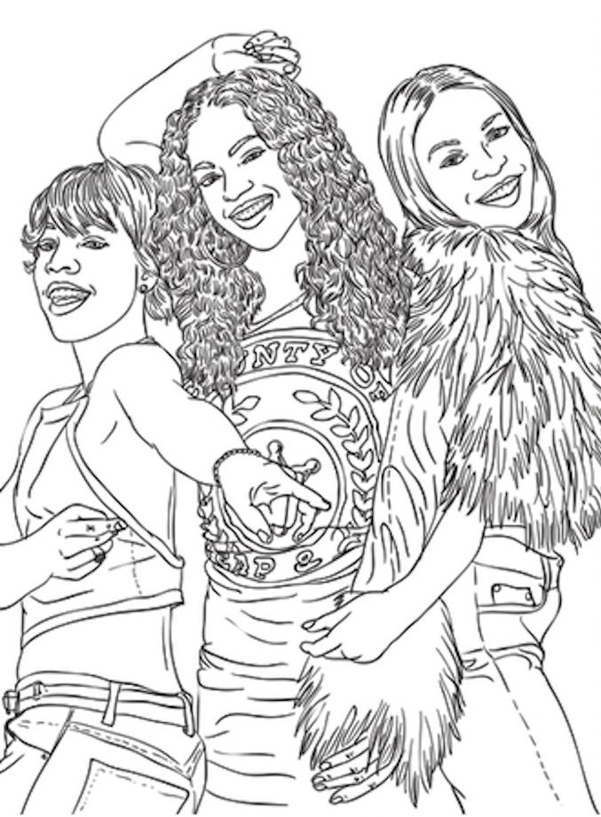 Evolution of Beyonce" Coloring Book Is the Perfect Way to ...