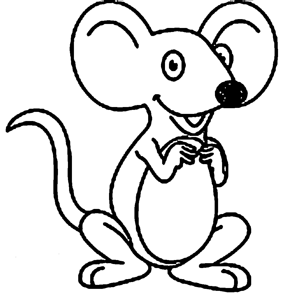 Раскраски детям 1 класс мышка