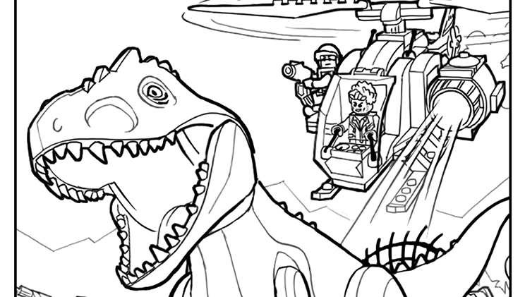 Coloring Page 1 - Coloring pages - Activities - Jurassic World ...