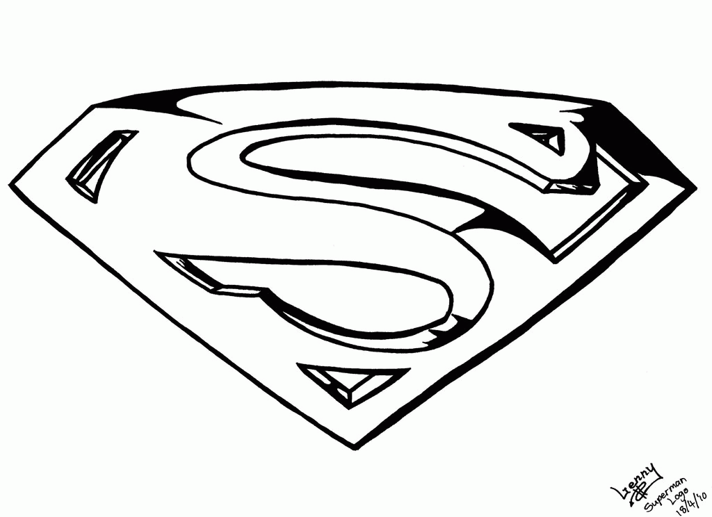 Superman Logo Coloring Pages | Sesiweb.us