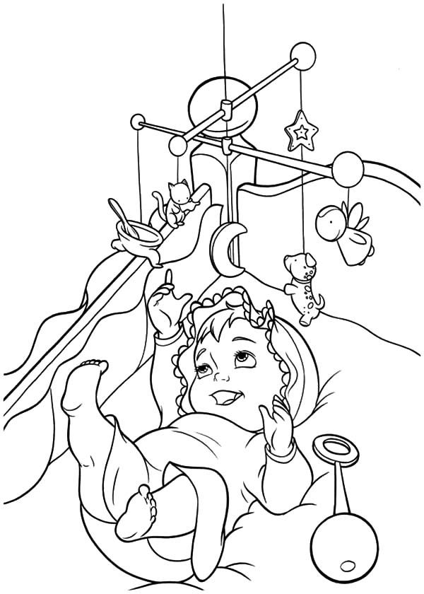 Babies Play Activity Gyms Coloring Pages | Bulk Color