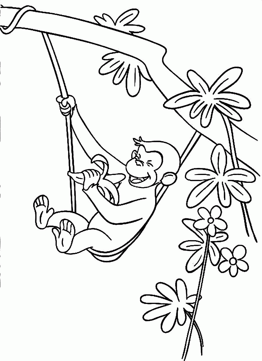 Printable Curious George Coloring Pages - Bestofcoloring.com