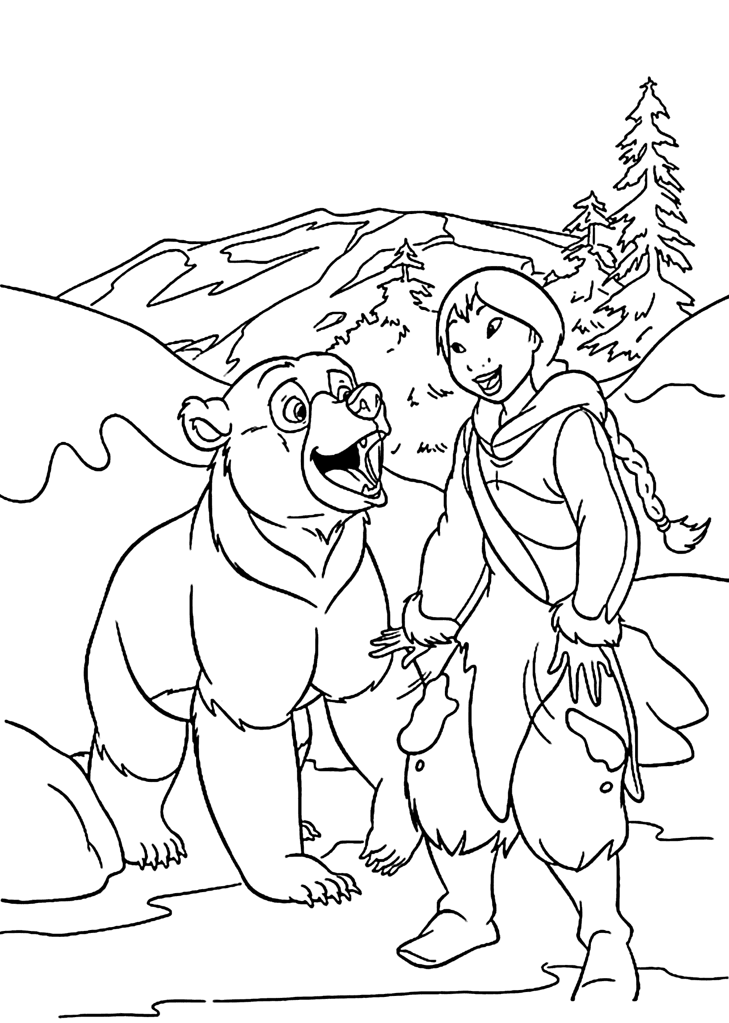 Coloring Pages (Brother Bear) ...