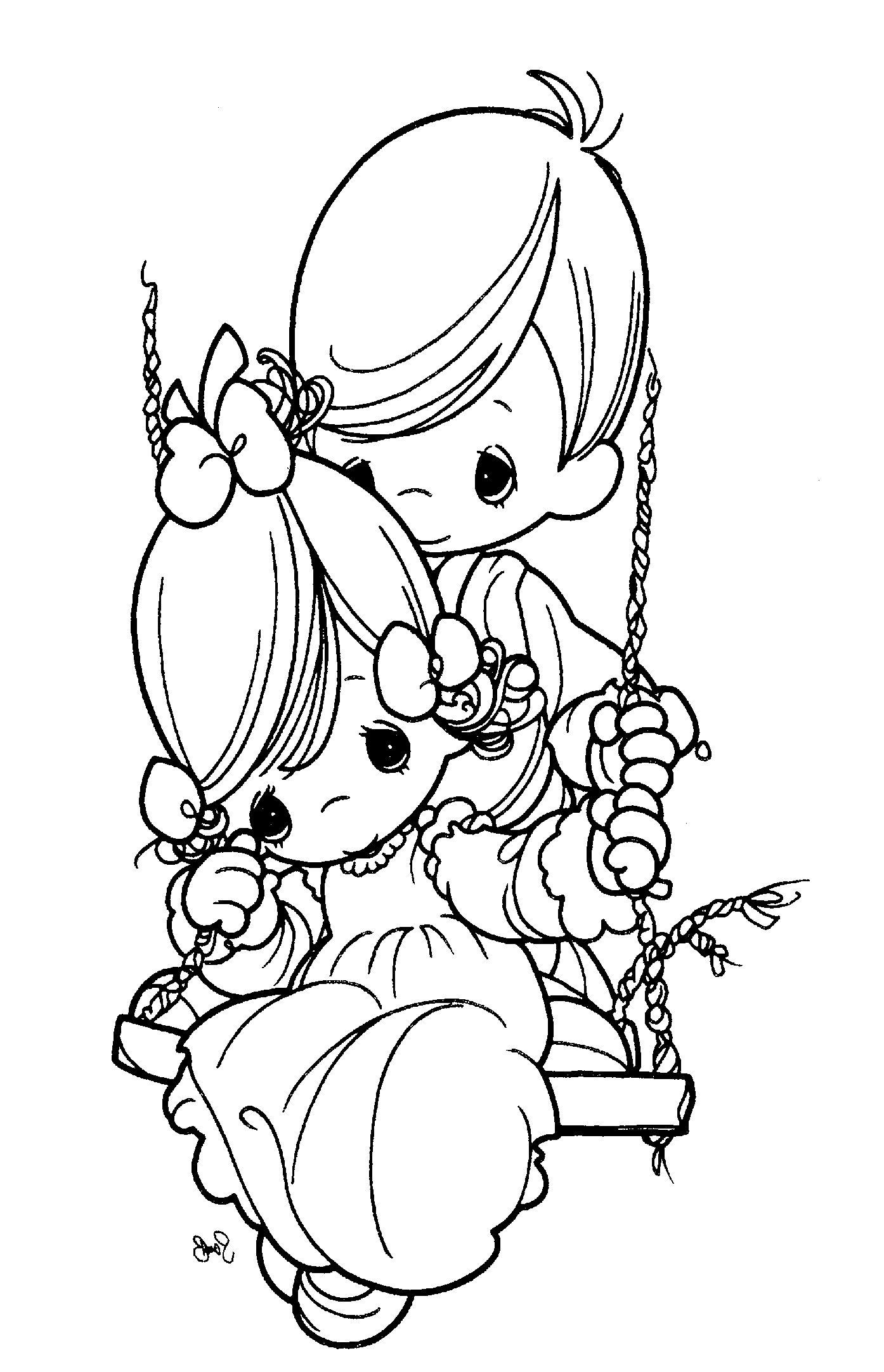 Precious Moments Christian Coloring Pages - Coloring Home
