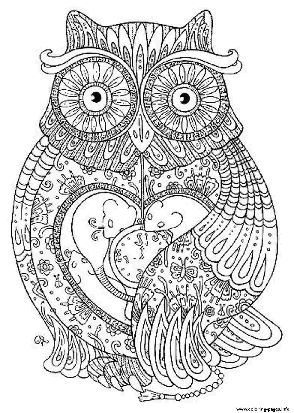 Print animal coloring pages for adults Coloring pages