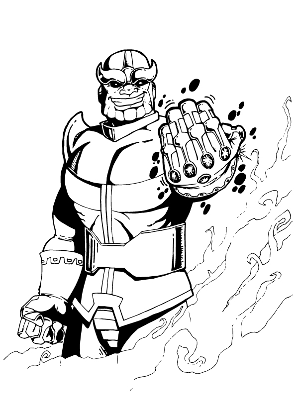Thanos Coloring Pages - Coloring Pages For Kids And Adults