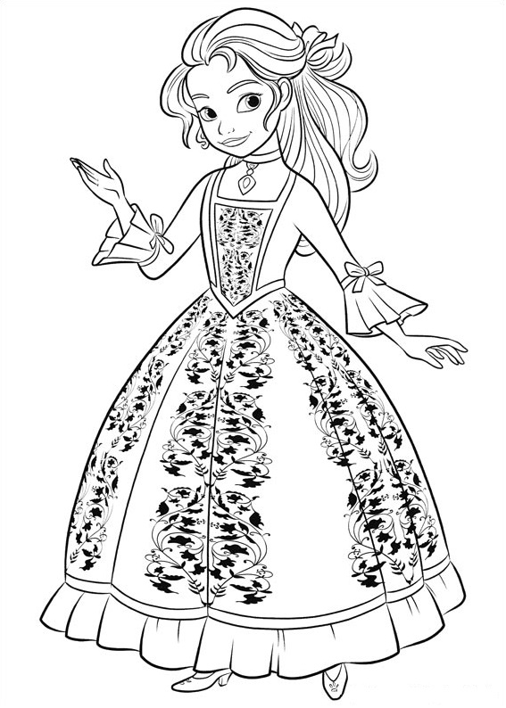 Princess Isabel Coloring Page - Free Printable Coloring Pages for Kids