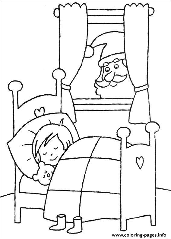 Kid Sleep Christmas For Kids 27 Coloring Pages Printable