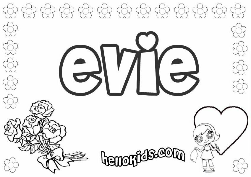 Evie coloring pages - Hellokids.com