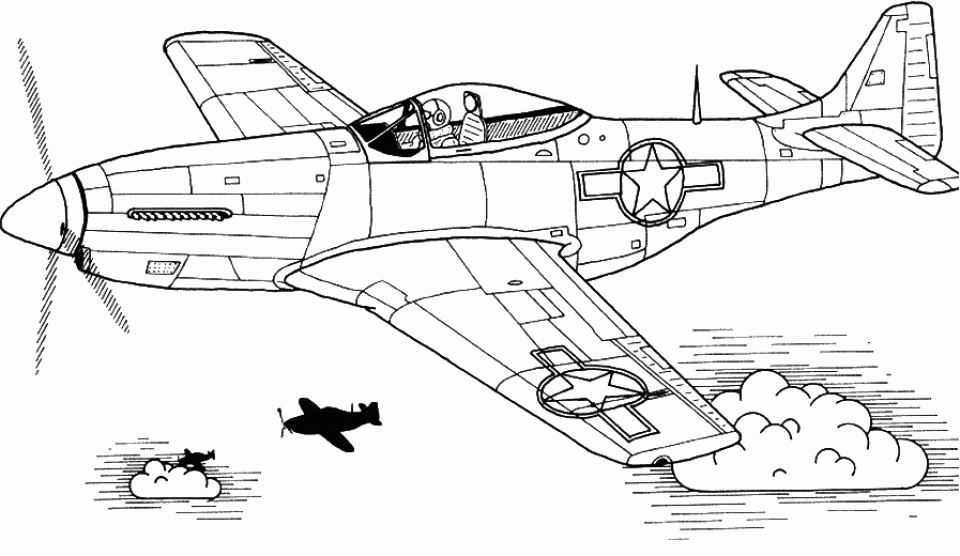 Air Plane Coloring Pages Coloring Home