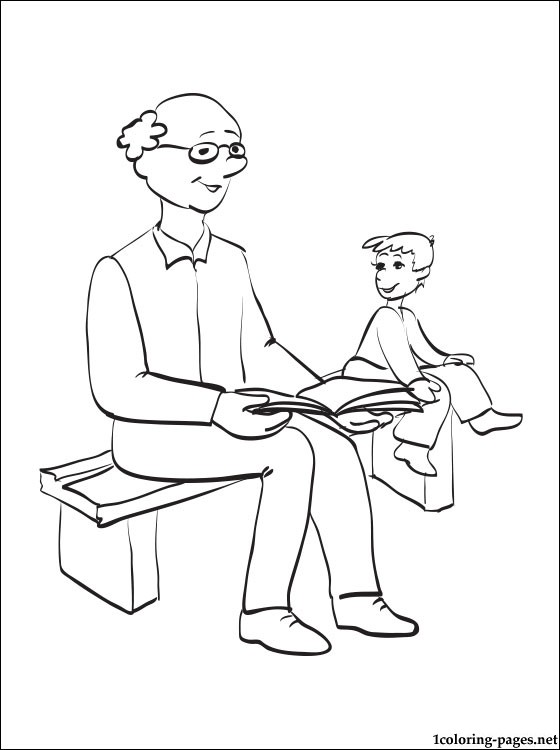 Grandfather's Day coloring page | Coloring pages
