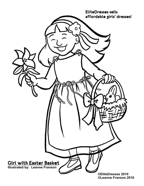 Download Printable Flower Girl Coloring Pages Coloring Home