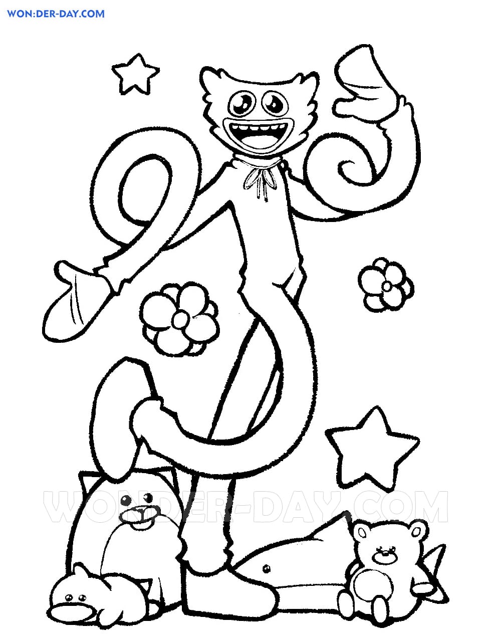 Huggy Wuggy Coloring Pages   Printable Coloring Pages   Coloring Home