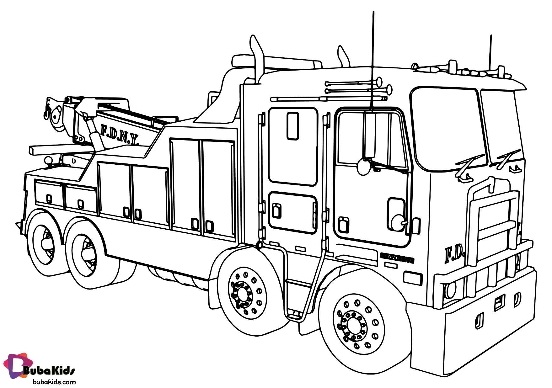 Fire engine fire truck coloring page Collection of cartoon coloring pages  for teenage p… | Train coloring pages, Truck coloring pages, Monster truck coloring  pages