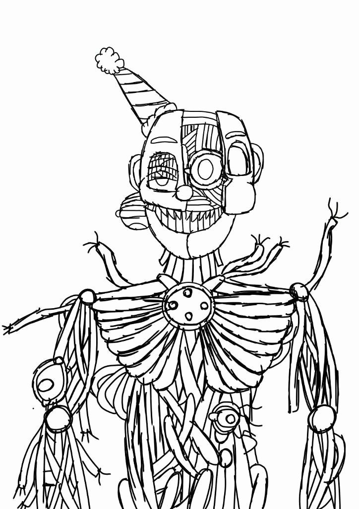 Sister Location Coloring Pages Best Of Dibujo De Ennard | Coloring pages,  Sister location, Coloring pages for girls