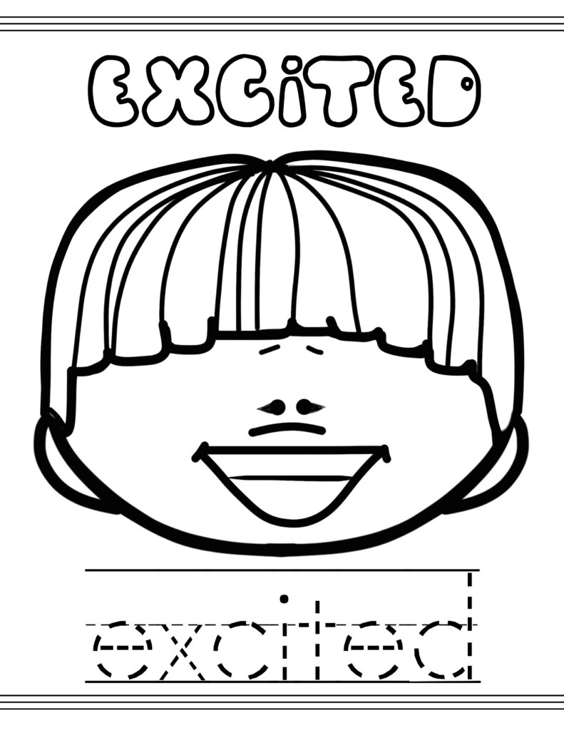 Emotion Faces Coloring Pages   Coloring Home
