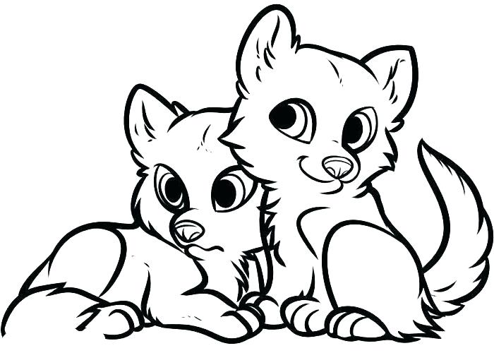 Cute Anime Coloring Pages Wolf - Novocom.top