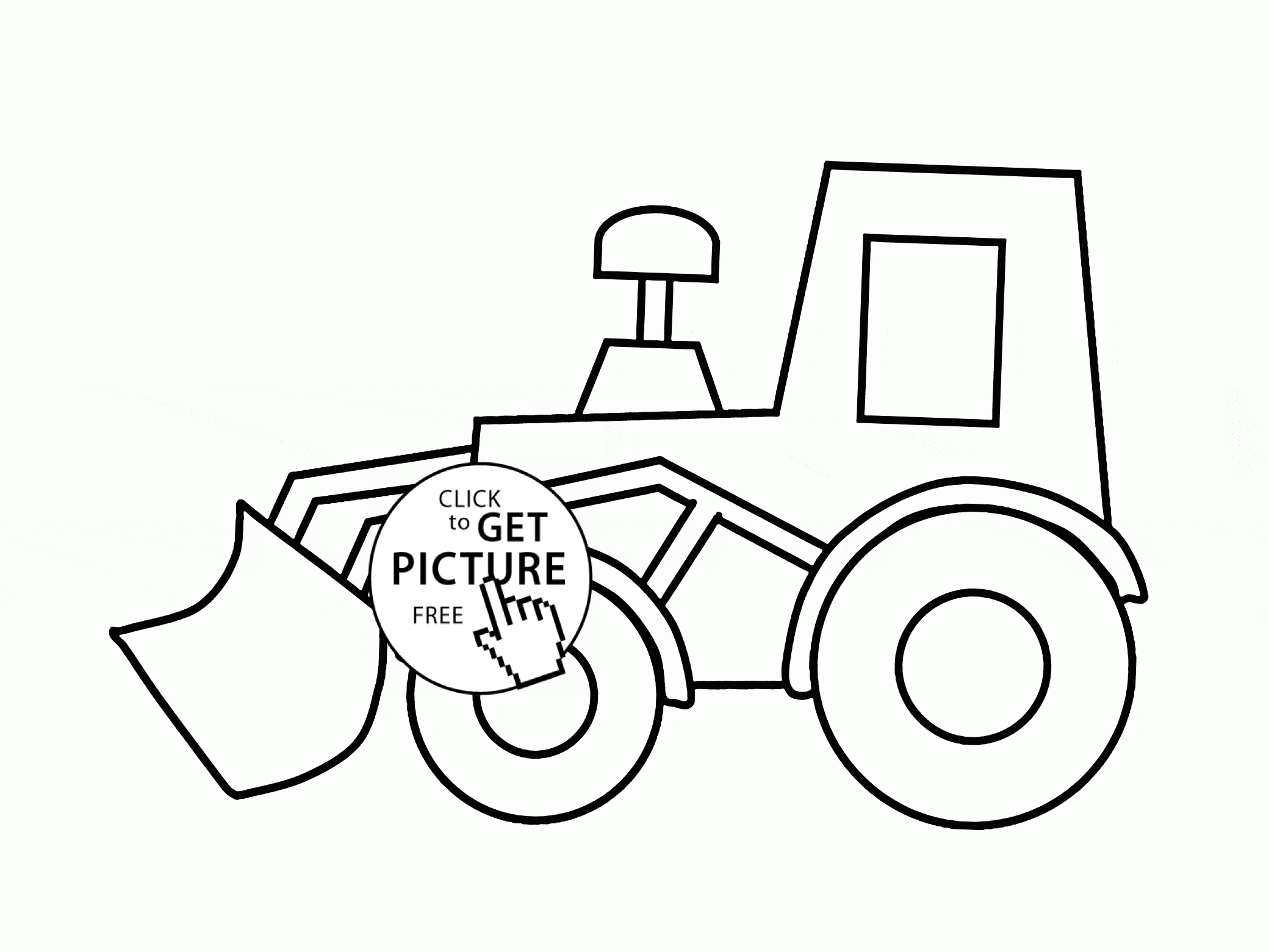 Simple Excavator coloring page for kids, transportation coloring pages  printables free - Wupps… | Coloring pages for kids, Truck coloring pages,  Easy coloring pages