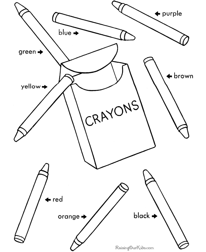 School coloring pages!