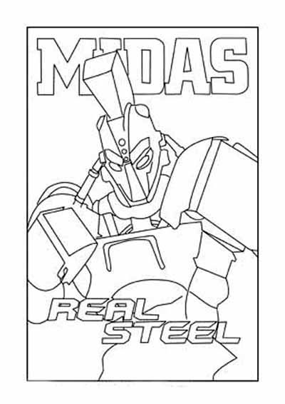 Real Steel Coloring Pages Coloring Home