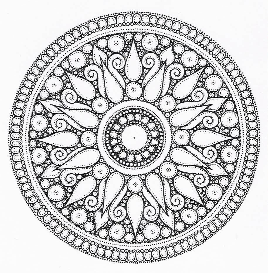 Geometric Gt Complex Coloring Pages Adults Page Mandala Art ...