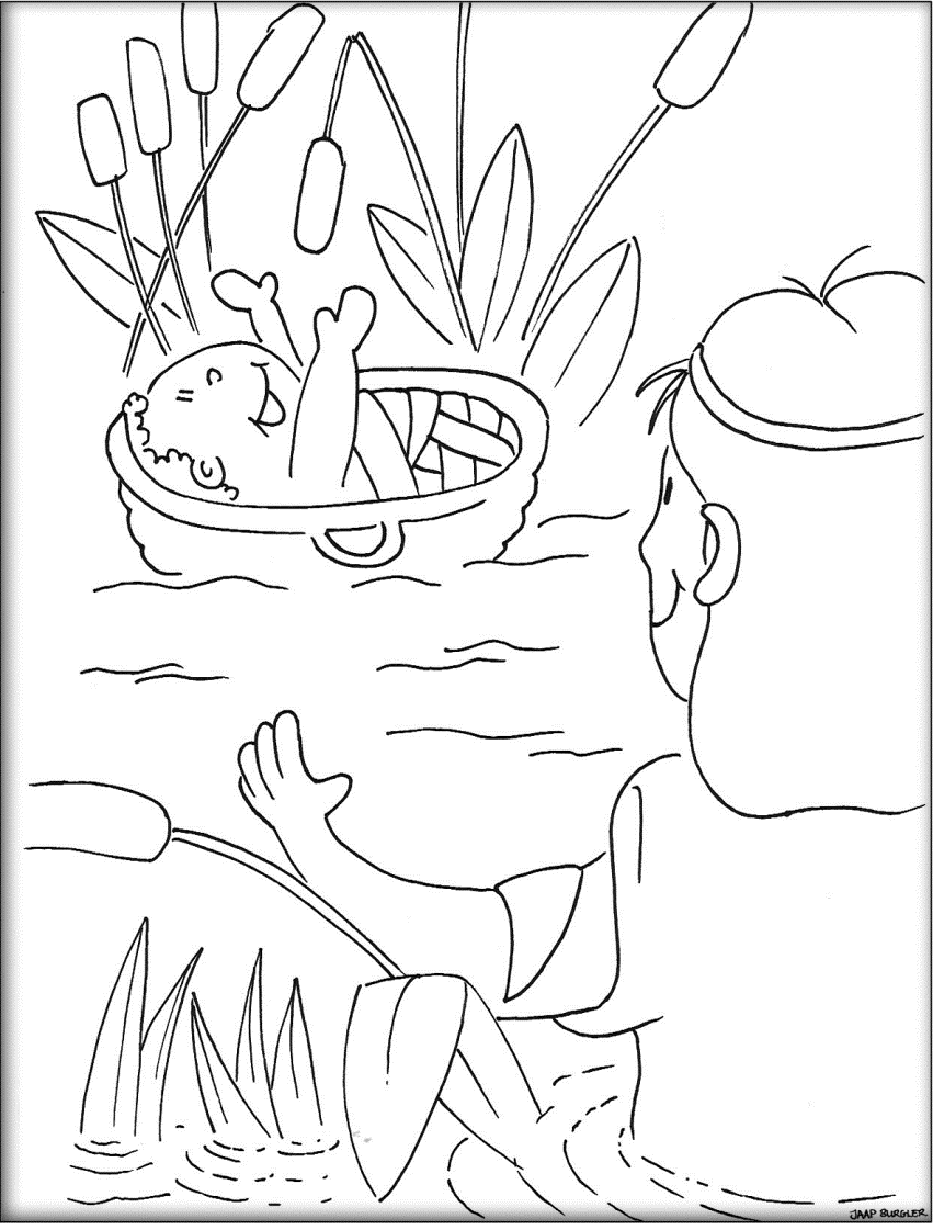 Coloring Page Moses And Camel - Coloring Pages For All Ages