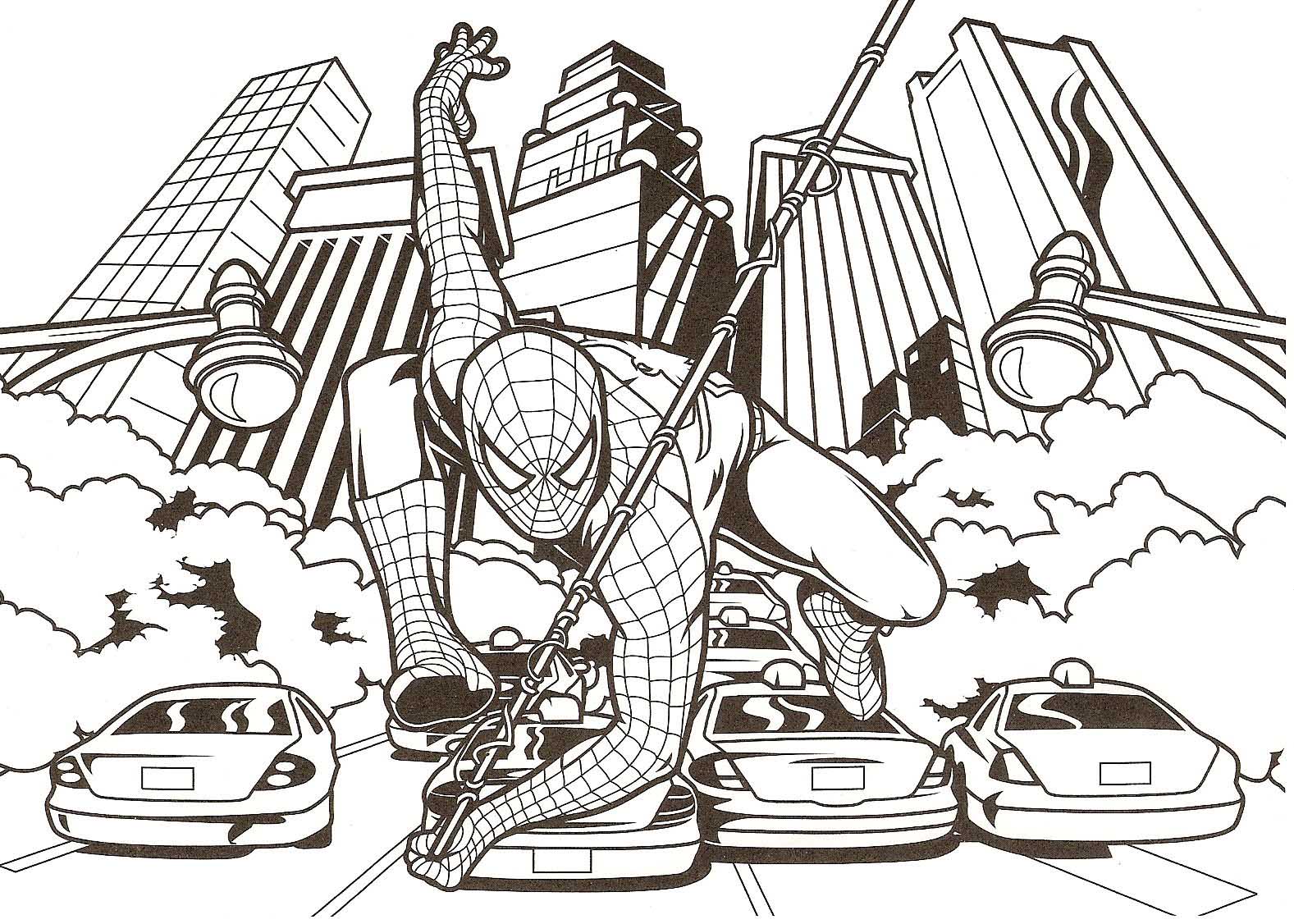 Spiderman Coloring Pages For Kids (18 Pictures) - Colorine.net | 13348