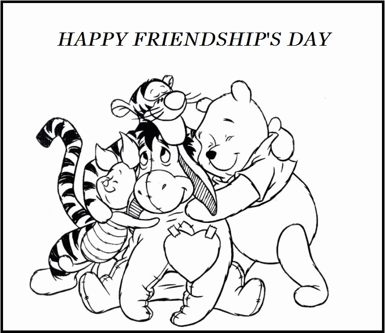 Friendship Day Coloring Pages - Coloring Home