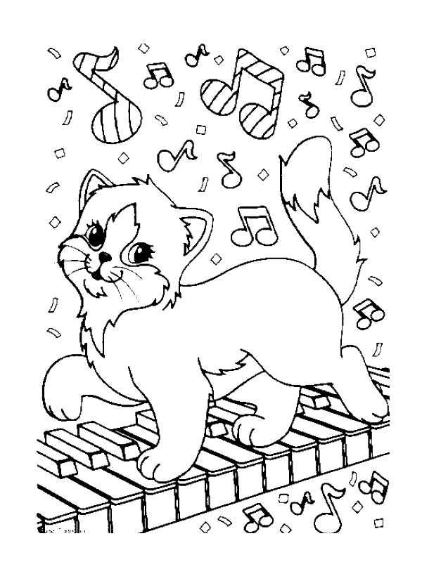 Music Coloring Pages Free Printable - Coloring Home
