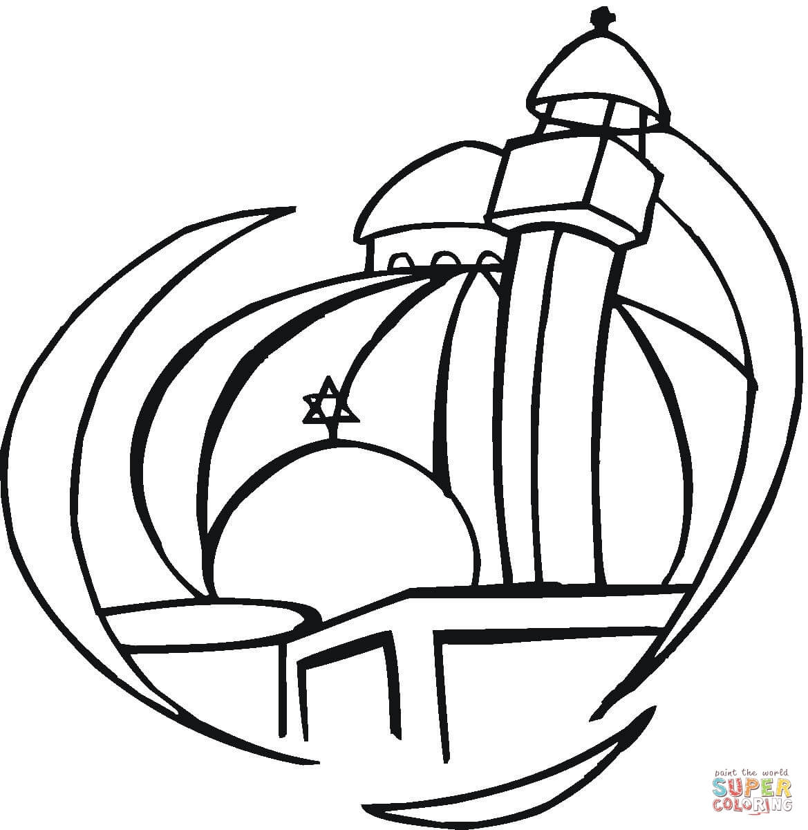 Lighthouse coloring page | Free Printable Coloring Pages