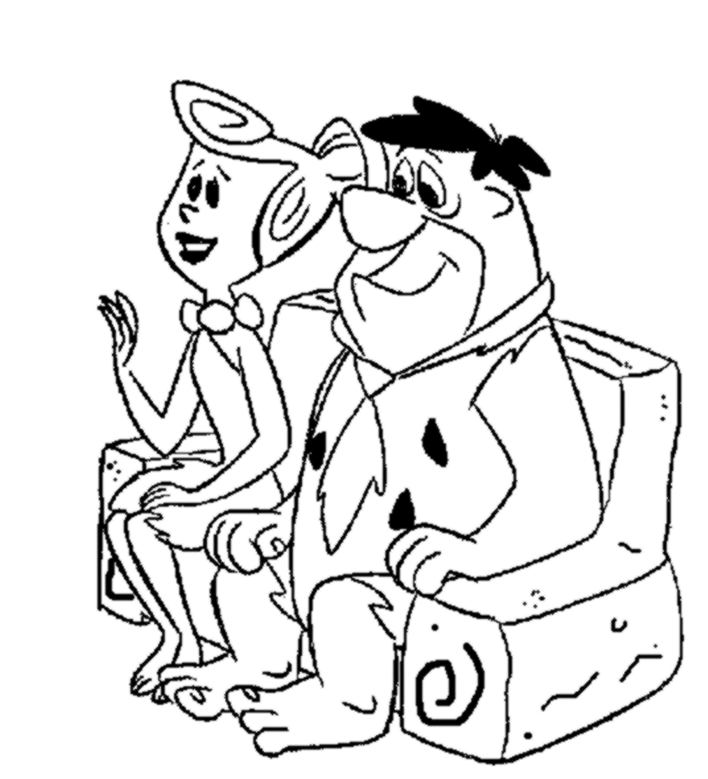 Flintstones coloring pages download and print for free