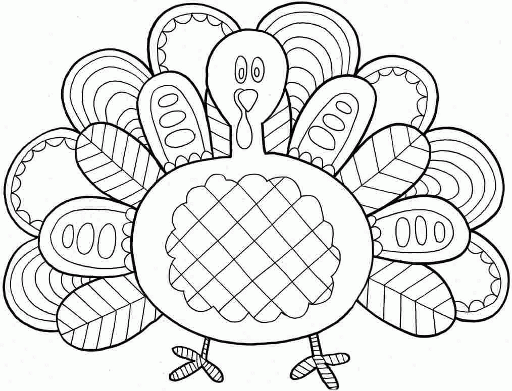 thanksgiving tree coloring pages