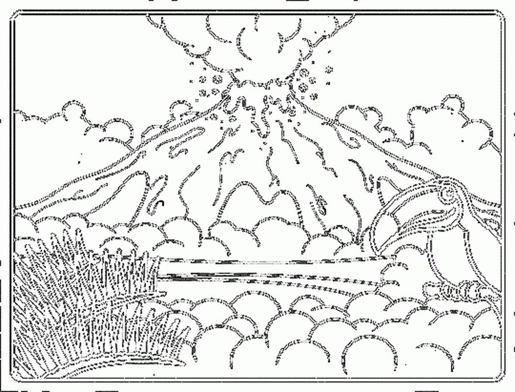 Related Volcano Coloring Pages Item 20, Volcano Coloring Pages ...
