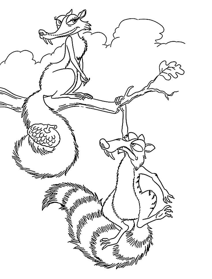 Coloring Pages (Ice Age) | Ice age ...