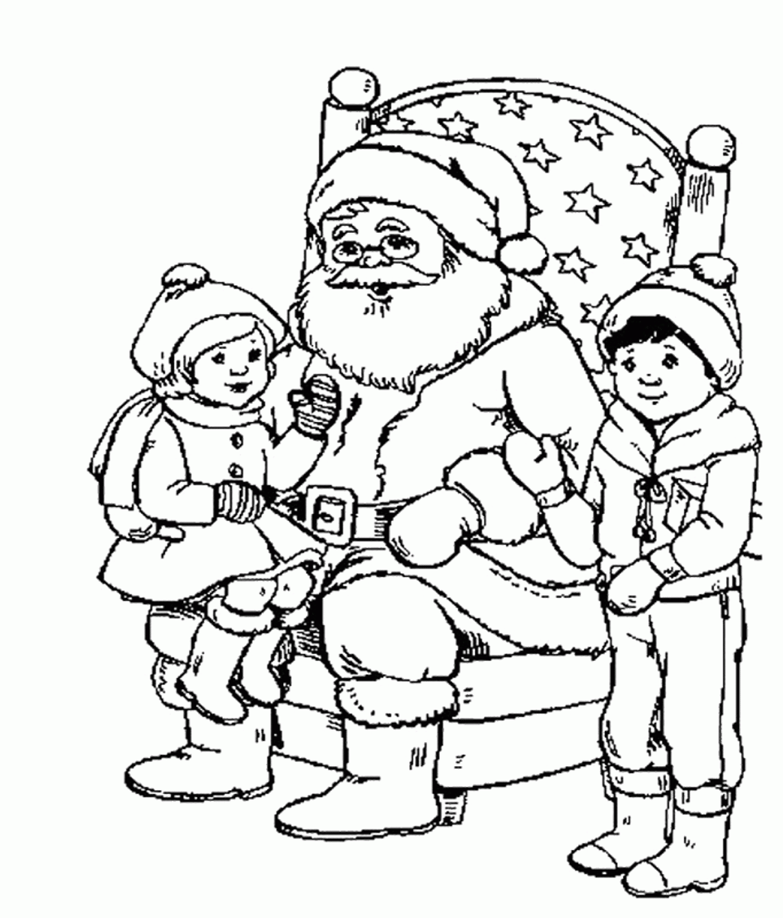 Christmas Coloring Pages For Kids Santa Printable   Christmas ...