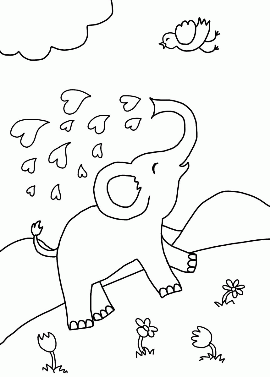 Coloring Pages: Elephant Coloring Pages Elephant Coloring Pages ...