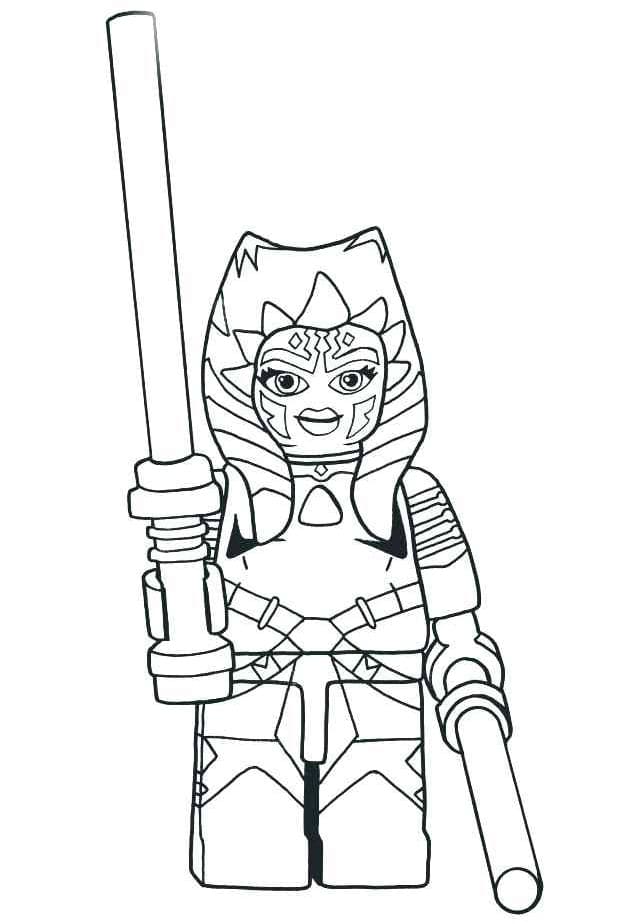 Lego Ahsoka Coloring Page - Free Printable Coloring Pages for Kids